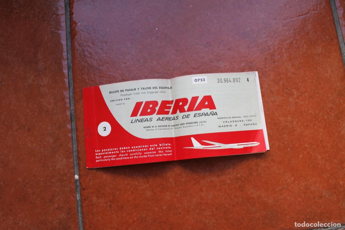 Coleccionismo Billetes de transporte: BILLETE DE IBERIA N&ordm; 892 : LAS PALMAS - MADRID ; MADRID - LAS PALMAS