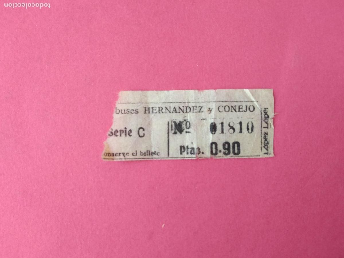 Coleccionismo Billetes de transporte: BILLETE DE AUTOBUS TRANSPORTES CAPICUA AUTOBUSES HERNANDEZ Y CONEJO 0,90 PESETAS BUS