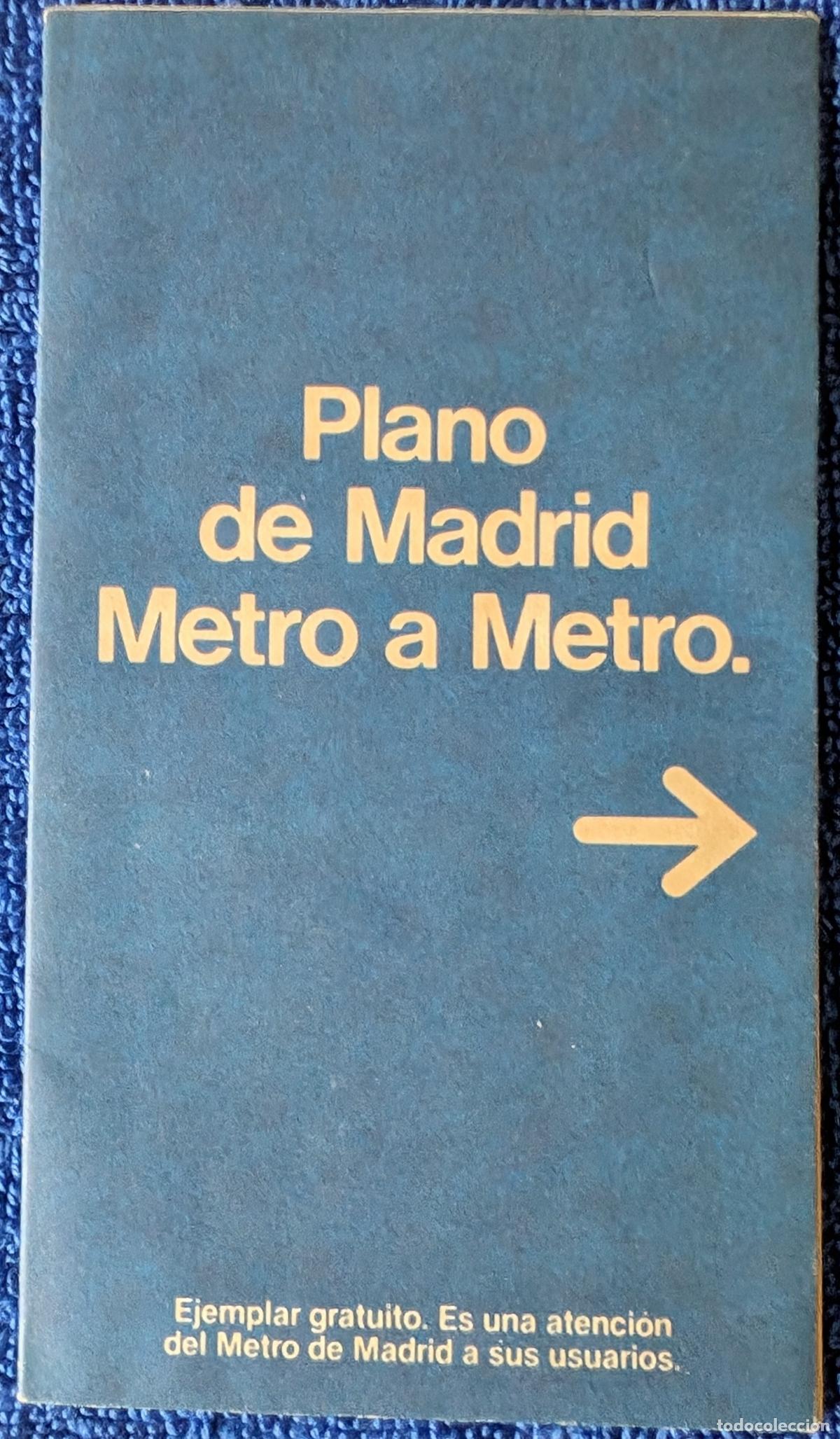 Colecionismos Bilhetes de Transporte: Plano de Metro Madrid - Galer&iacute;as Preciados - A&ntilde;os 80 &iexcl;Impecable!