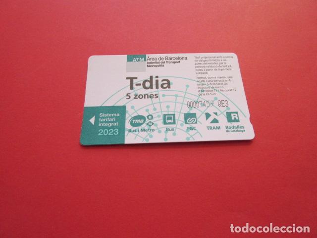 Colecionismos Bilhetes de Transporte: ref: TARMAGATMCOL - //// OPORTUNIDAD \\\\ A&Ntilde;O 2023 - T-DIA 5 ZONAS - LEE INTERIOR