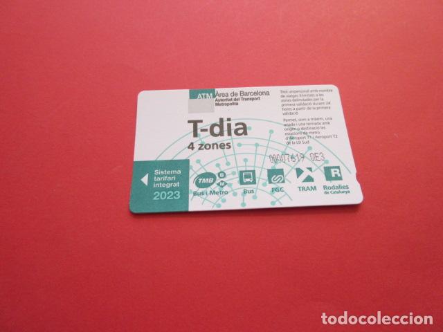 Coleccionismo Billetes de transporte: ref: TARMAGATMCOL - //// OPORTUNIDAD \\\\ A&Ntilde;O 2023 - T-DIA 4 ZONAS - LEE INTERIOR