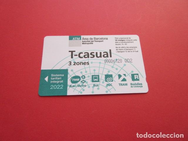 Colecionismos Bilhetes de Transporte: ref: TARMAGATMCOL - //// OPORTUNIDAD \\\\ A&Ntilde;O 2022 - T-CASUAL 3 ZONAS - LEE INTERIOR