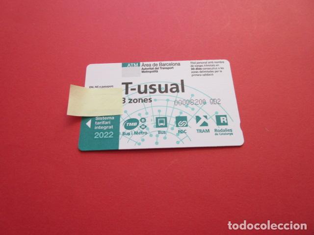 Colecionismos Bilhetes de Transporte: ref: TARMAGATMCOL - //// OPORTUNIDAD \\\\ A&Ntilde;O 2022 - T-USUAL 3 ZONAS - LEE INTERIOR