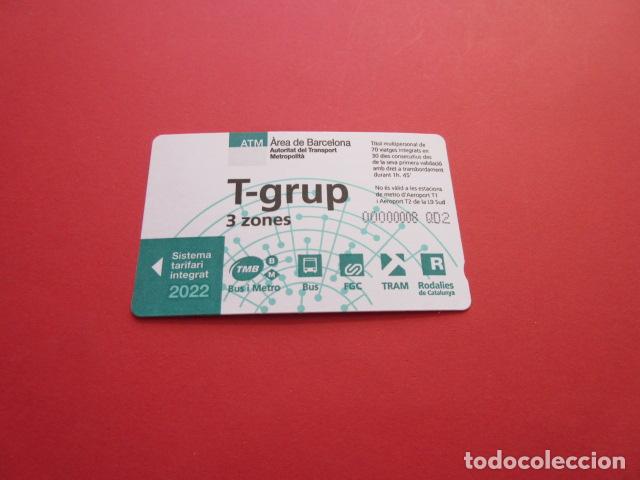 Colecionismos Bilhetes de Transporte: ref: TARMAGATMCOL - //// OPORTUNIDAD \\\\ A&Ntilde;O 2022 - T-GRUP 3 ZONAS - LEE INTERIOR