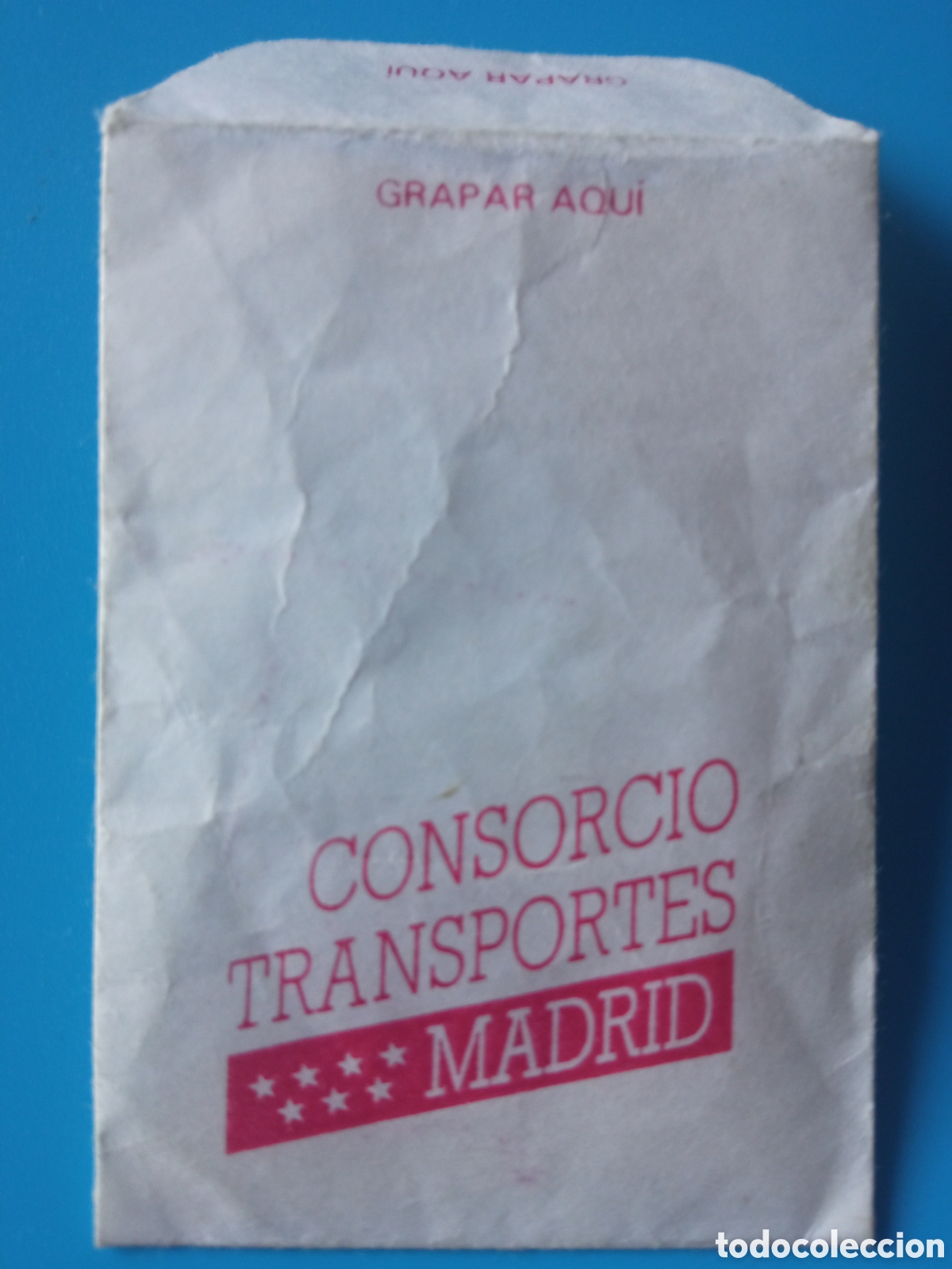 Collectables Transport Tickets: Peque&ntilde;o sobre Consorcio Transportes Madrid