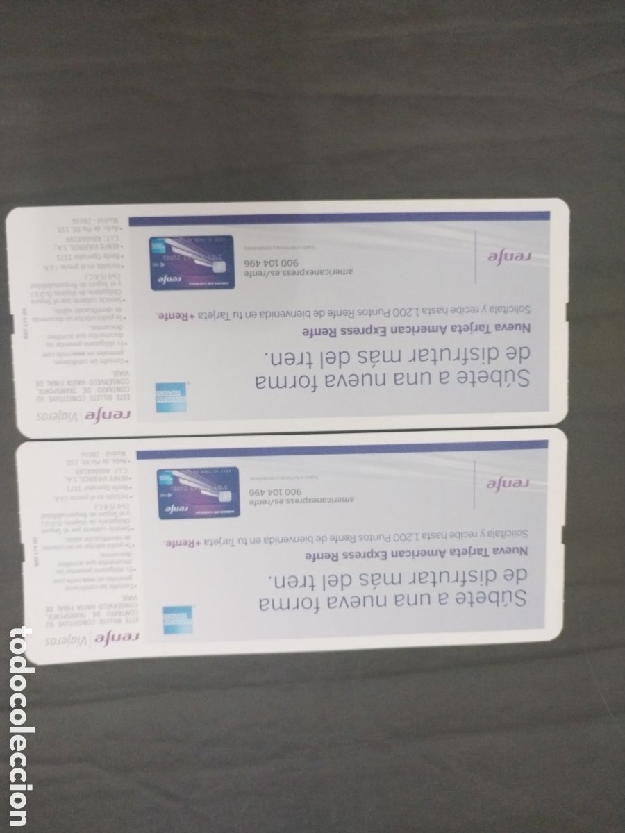 Colecionismos Bilhetes de Transporte: BILLETES DE TREN a&ntilde;o 2019