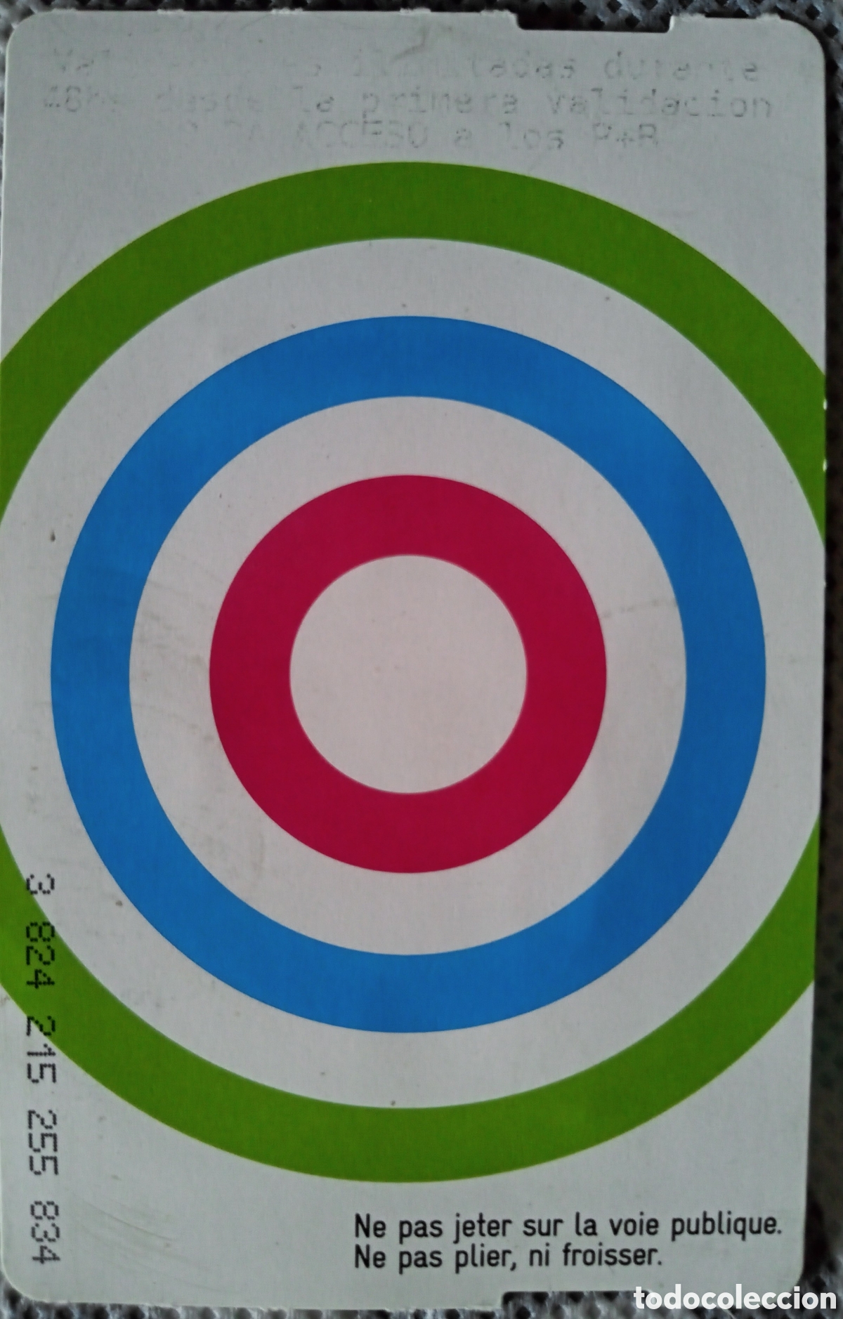 Collectables Transport Tickets: BILLETE DE TRANSPORTE DE BURDEOS