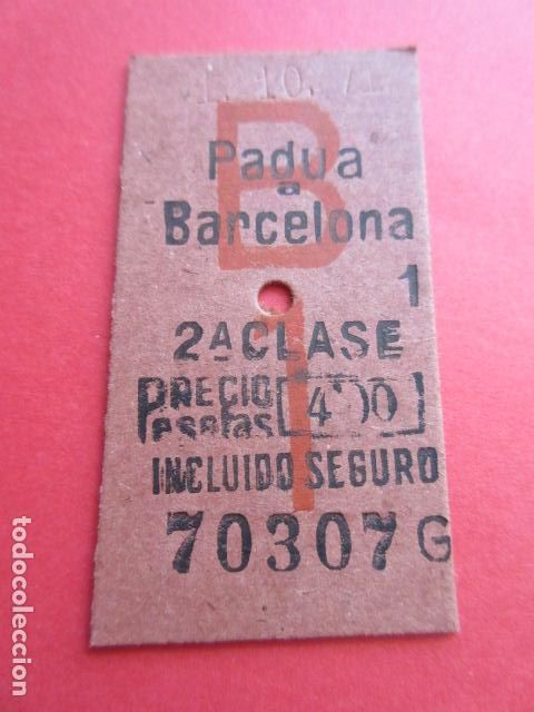 Sammeln von Fahrkarten: REF: COL_FGC_01 FGC FERROCARRILES GENERALITAT SARRIA BARCELONA B 1 ROJO CAPICUA 70307