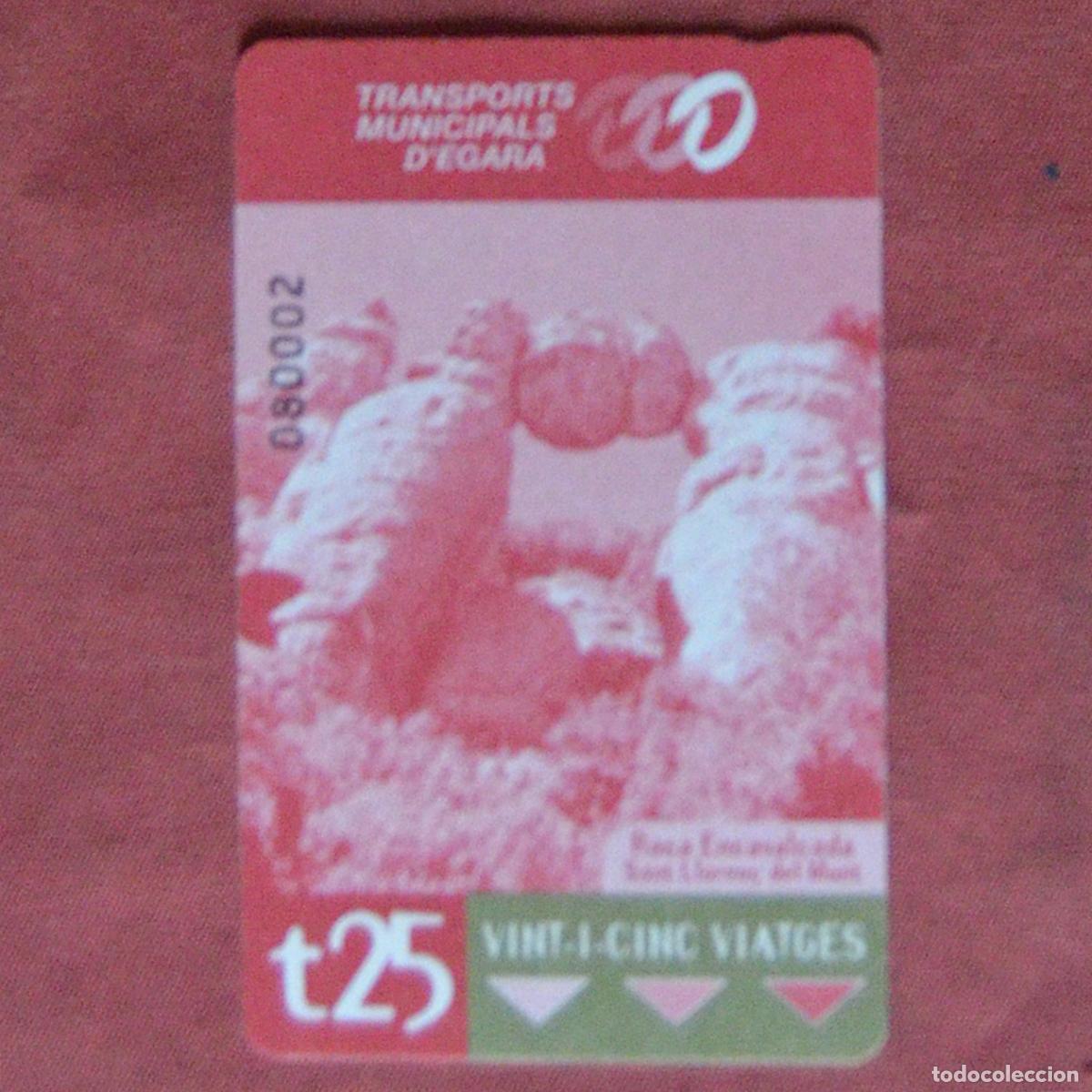 Sammeln von Fahrkarten: TARJETA DE BUS - T 25 - TRANSPORTS MUNICIPALS DE ESGARA - NUEVA - SIN USO