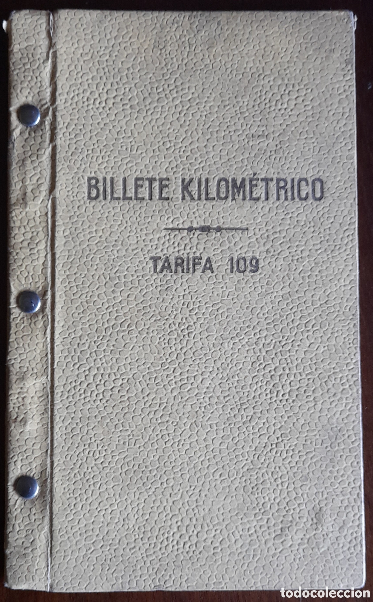 Collectionnisme Billets de transport: SANTANDER. Billete kilometrico de 2a clase. 1941