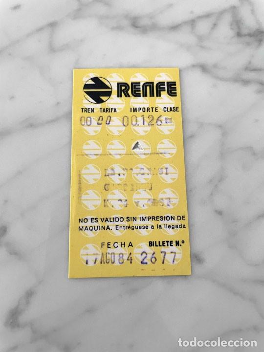 Coleccionismo billetes de transporte: BILLETE RENFE - 1984 - Foto 1