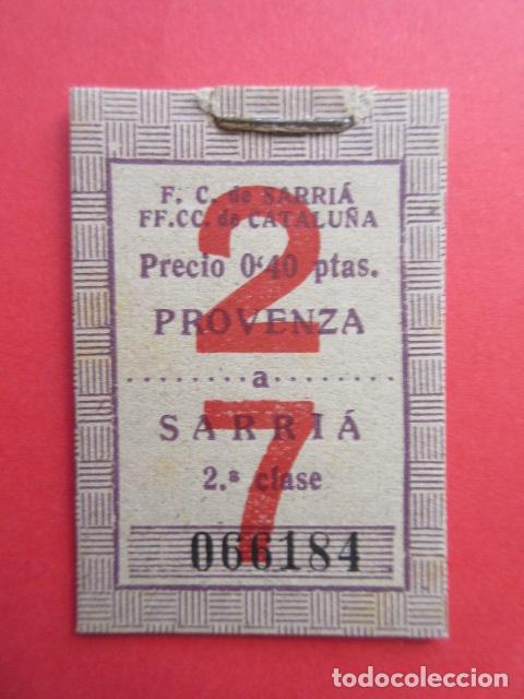 Collectionnisme Billets de transport: Ref: FGC_COL_01 - COLECCION TARJETAS ABONOS BILLETES FERROCARRILES SARRIA CATALANES GENERALITAT FGC
