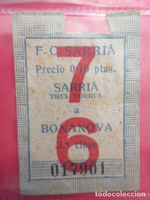Collectionnisme Billets de transport: Ref: FGC_COL_01 - COLECCION TARJETAS ABONOS BILLETES FERROCARRILES SARRIA CATALANES GENERALITAT FGC