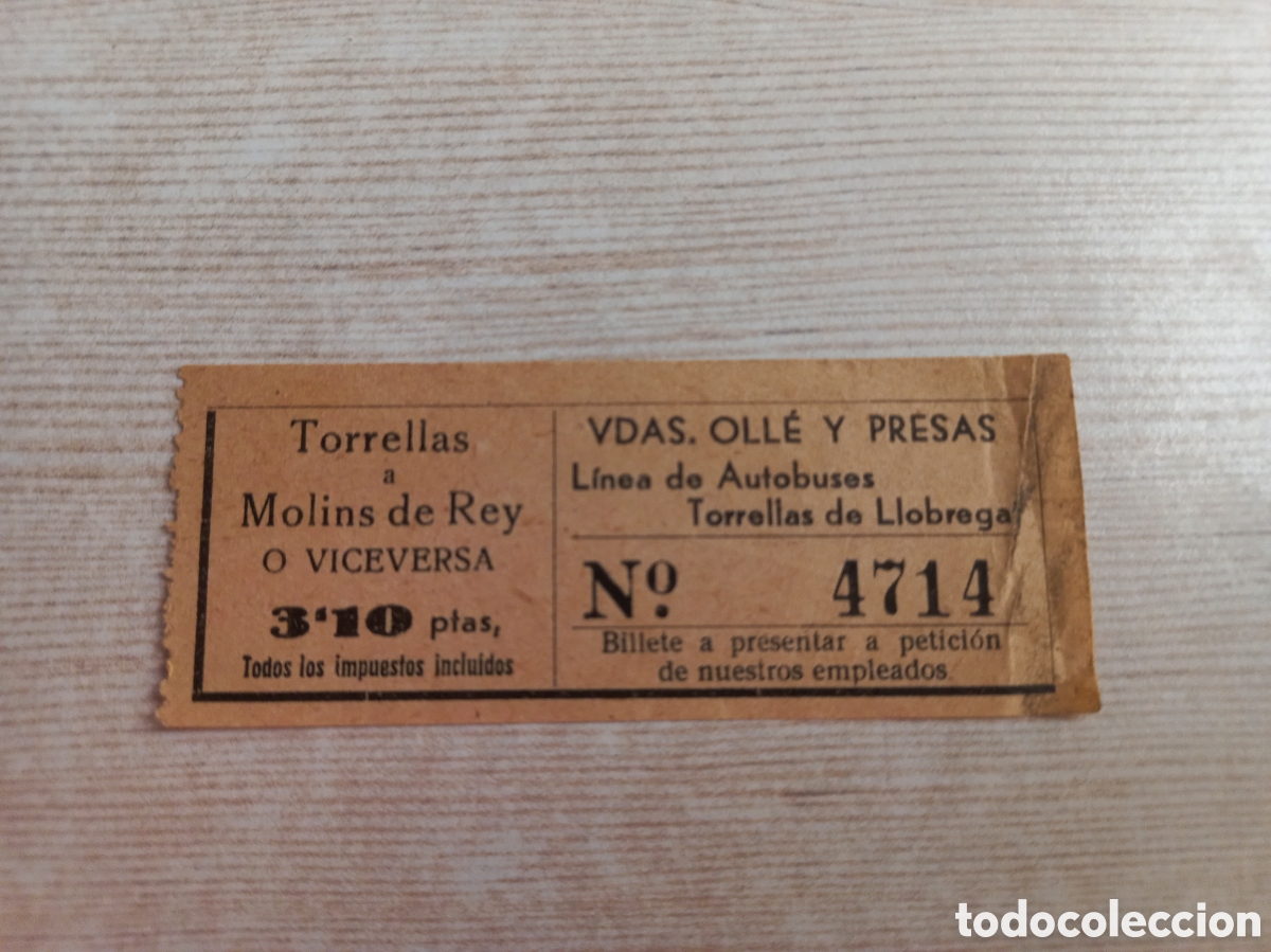 Coleccionismo billetes de transporte: Billete de transporte - Foto 1