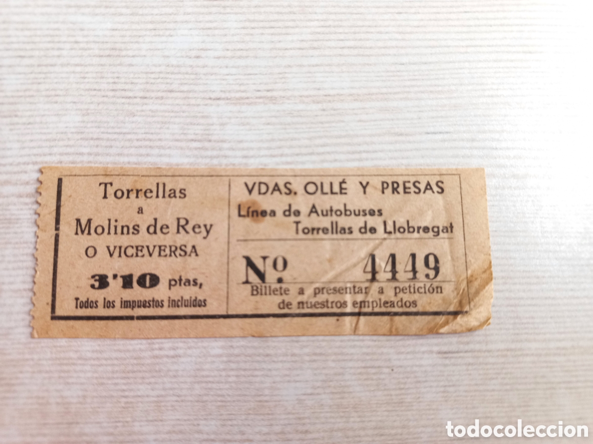 Coleccionismo billetes de transporte: Billete de transporte - Foto 1