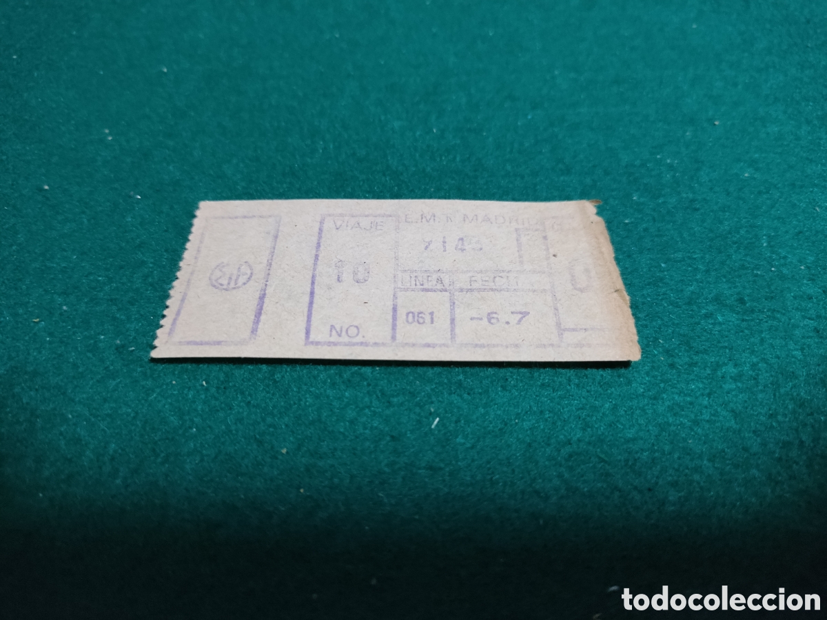 Sammeln von Fahrkarten: Billete transporte tiket viaje Madrid