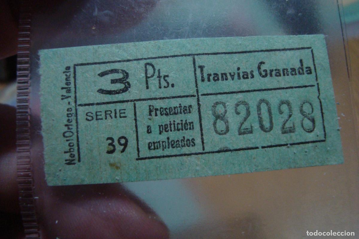 Sammeln von Fahrkarten: ANTIGUO BILLETE TRANVIAS GRANADA 3 PESETAS. CAPICUA