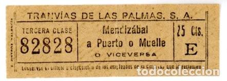 Collectables Transport Tickets: BILLETE DE TRANVIAS DE LAS PALMAS (Box 0) - 1a4