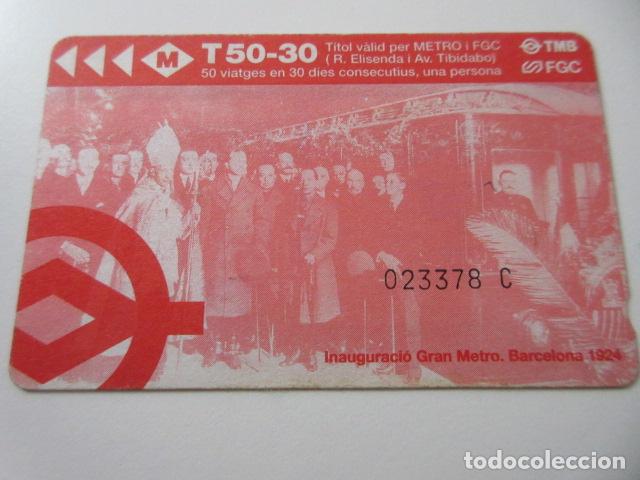 Sammeln von Fahrkarten: ref: TARMAGTBM - 1 TARJETA VER TEXTOS SERIE Y DIFERENC COLECCI&Oacute;N MAGNETICA BARCELONA - LEER INTERIOR