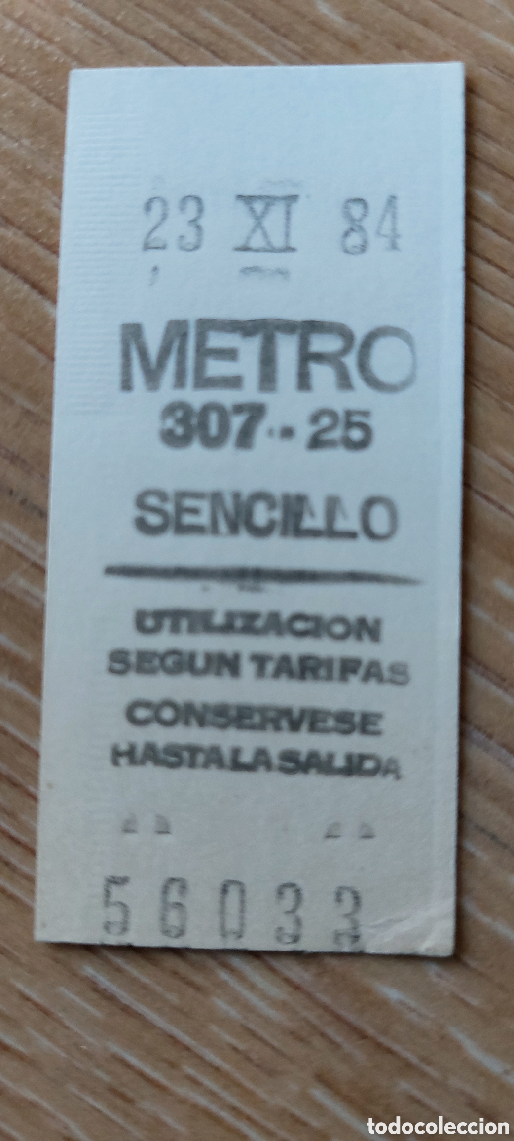 Sammeln von Fahrkarten: Billete metro Madrid a&ntilde;o 1984