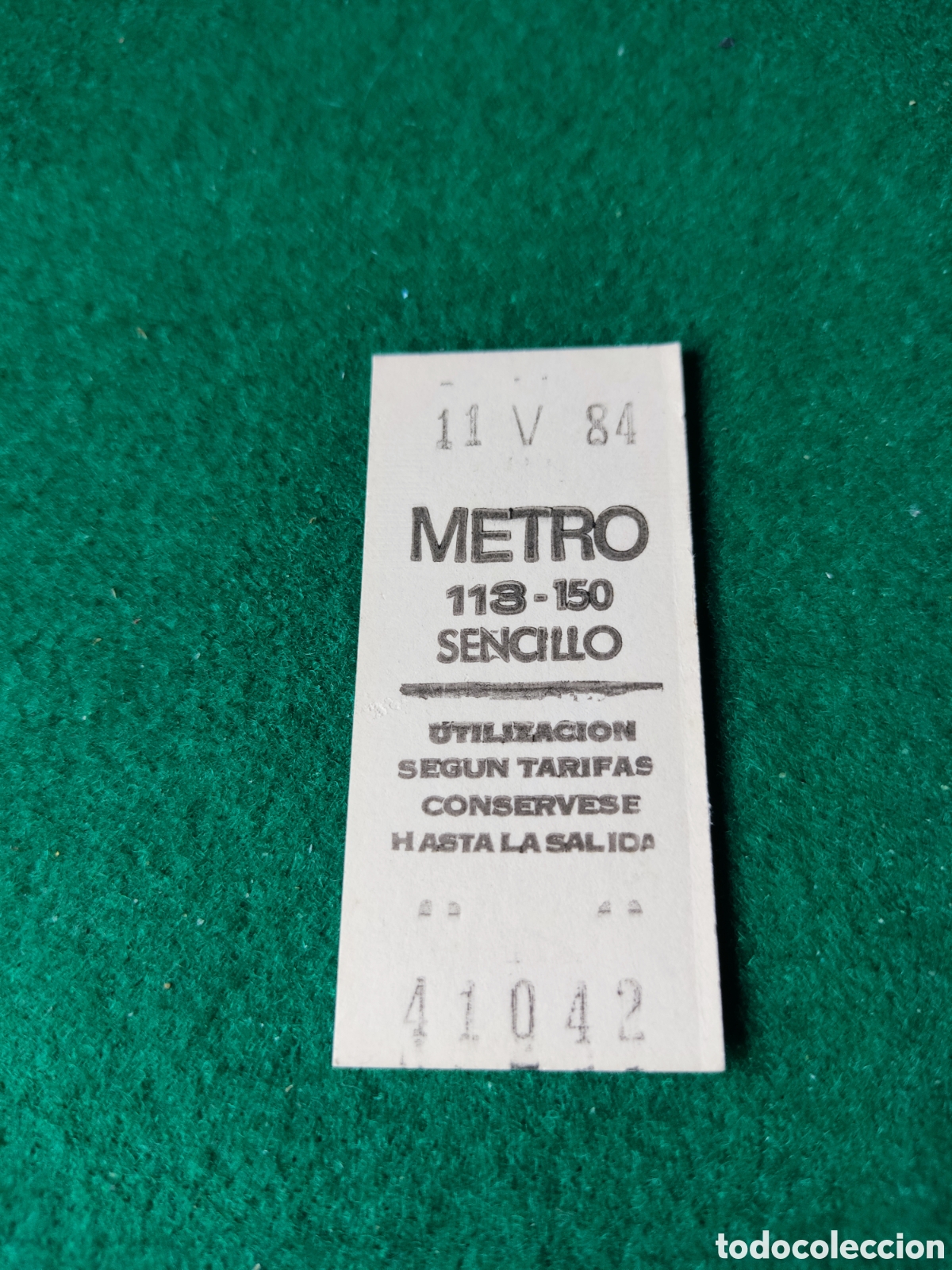 Coleccionismo billetes de transporte: Ticket de metro..... - Foto 1