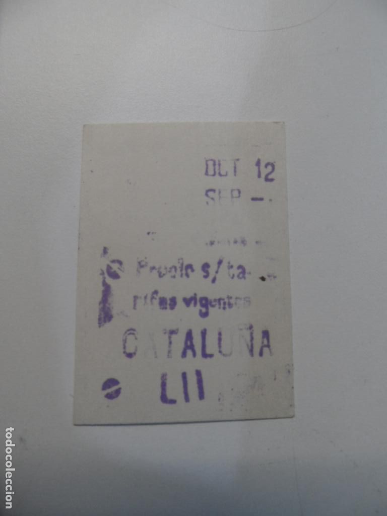 Collectionnisme Billets de transport: BILLETE VER MODALIDADES EN FOTO - METRO DE BARCELONA PARADA CATALU&Ntilde;A L-II LINEA 2?