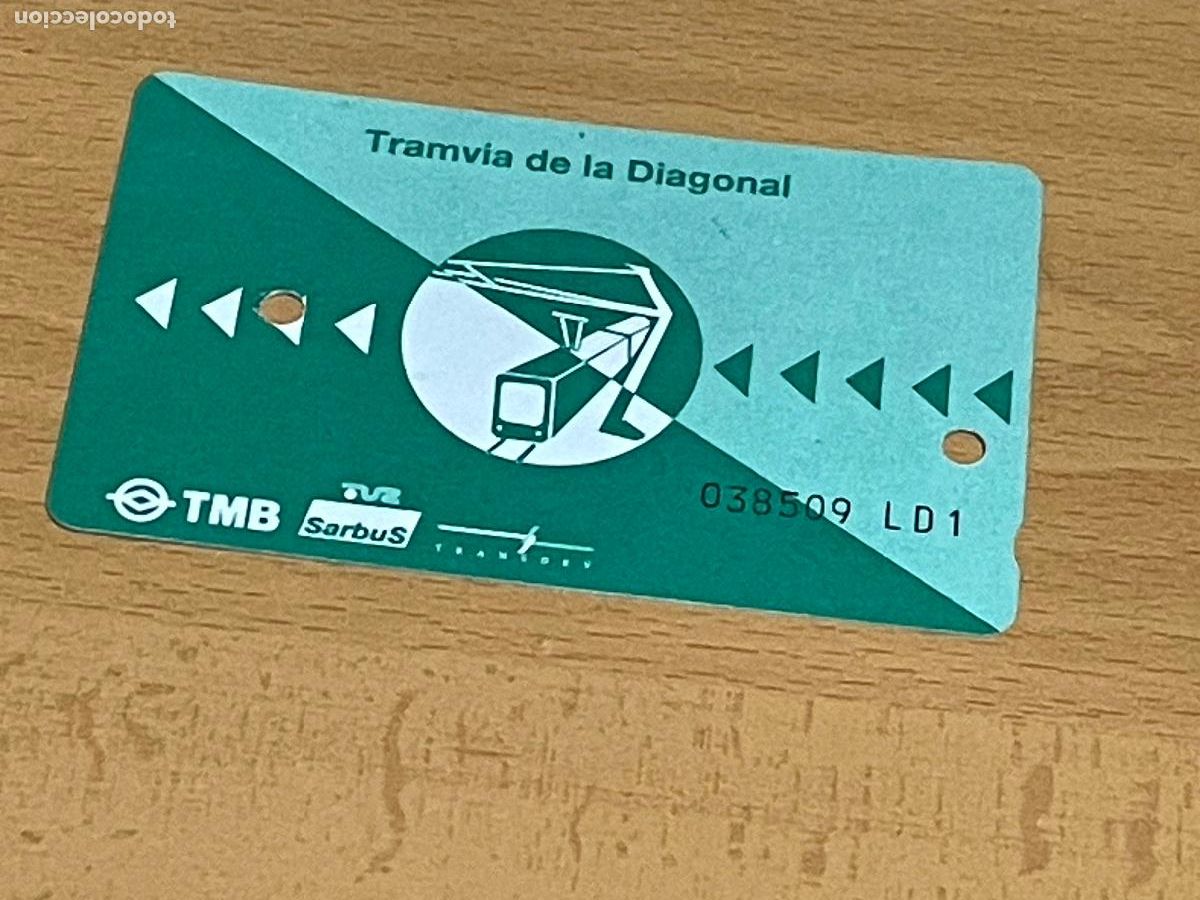 Sammeln von Fahrkarten: BILLETE PRUEBA PILOTO TRANVIA DE LA DIAGONAL - BARCELONA 1997