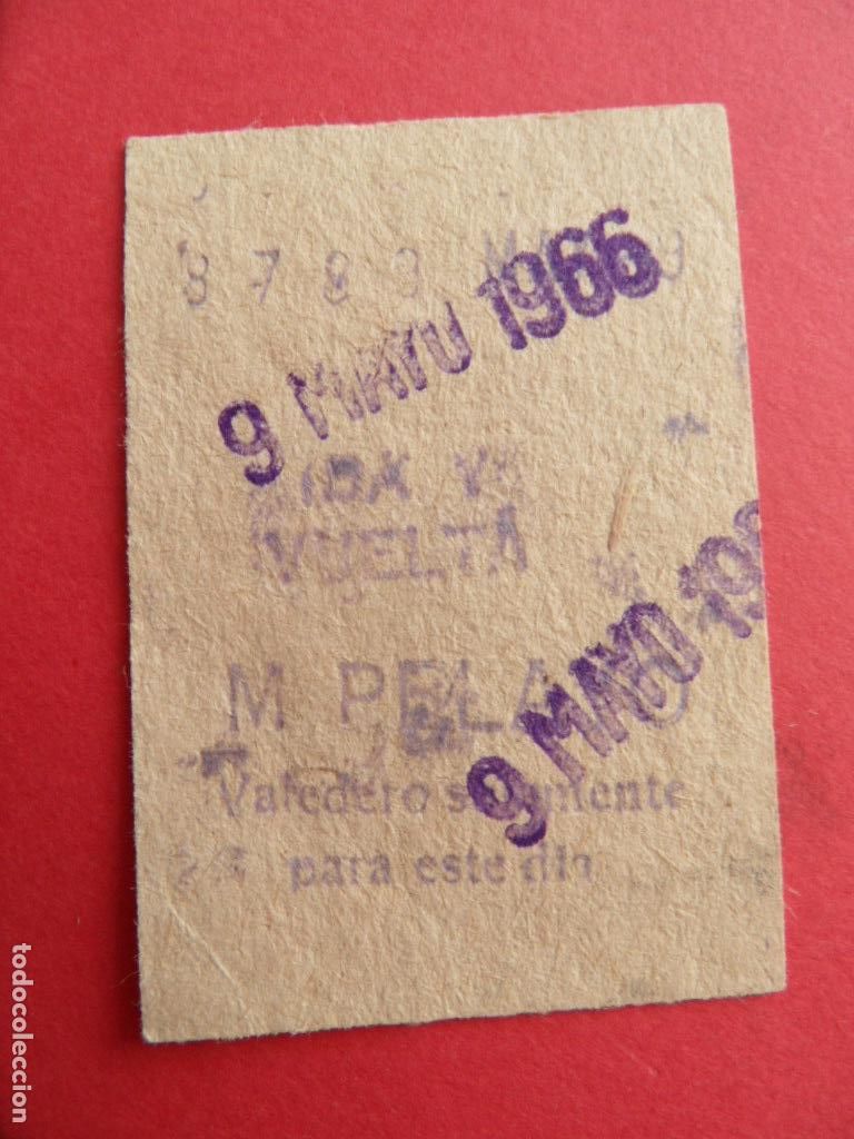 Coleccionismo Billetes de transporte: METRO DE MADRID - REF: REFMM01 - - PARADA M. PELAYO 2 - 1966 IDA Y VUELTA