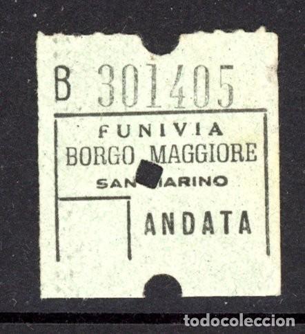 Collectionnisme Billets de transport: BILLETE DE SAN MARINO / 3 X 3 CM. // (BOX) M1 -28