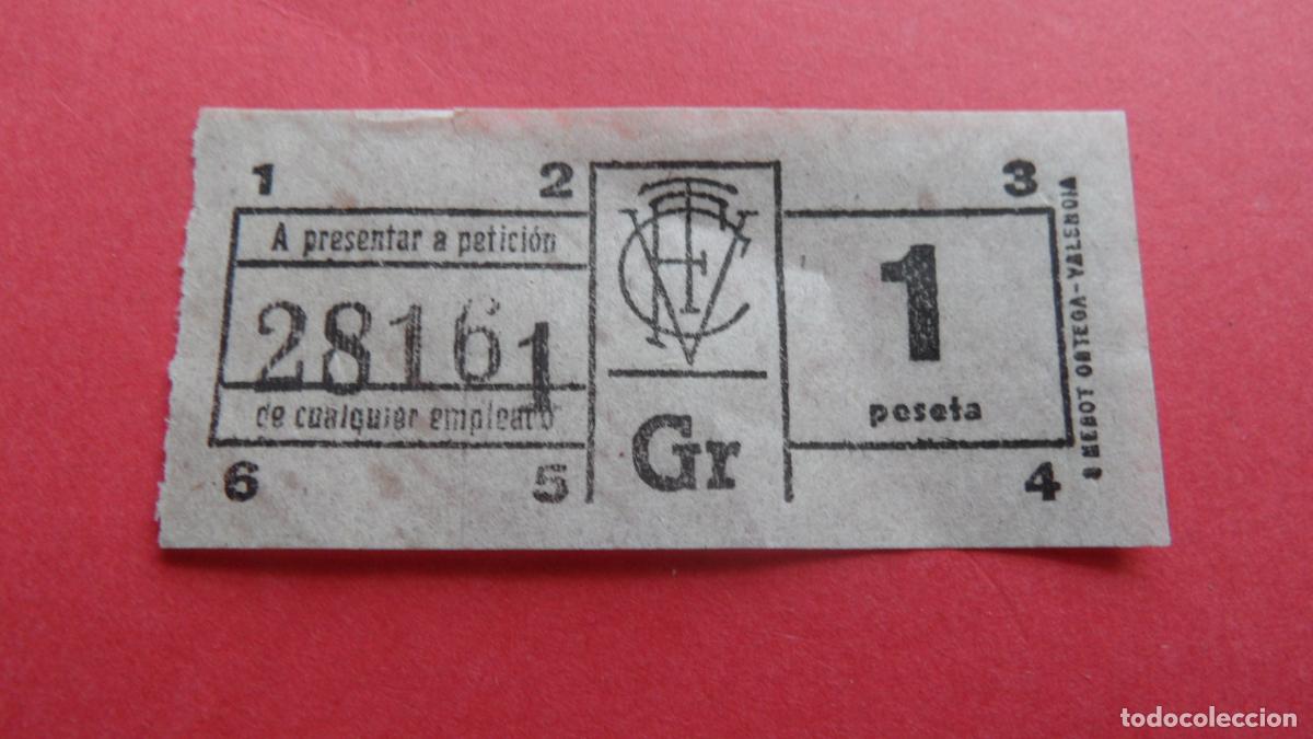 Colecionismos Bilhetes de Transporte: REF: VAL01 - VALENCIA - COMPA&Ntilde;&Iacute;A TRANVIA FERROCARRIL - LEEINTERIOR
