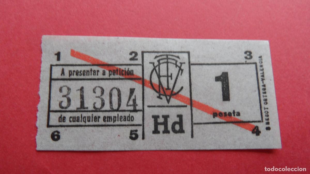 Colecionismos Bilhetes de Transporte: REF: VAL01 - VALENCIA - COMPA&Ntilde;&Iacute;A TRANVIA FERROCARRIL - LEEINTERIOR