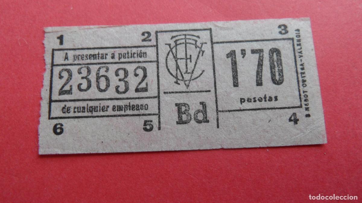 Colecionismos Bilhetes de Transporte: REF: VAL01 - VALENCIA - COMPA&Ntilde;&Iacute;A TRANVIA FERROCARRIL - CAPICUA 23662 ROSADO LEEINTERIOR