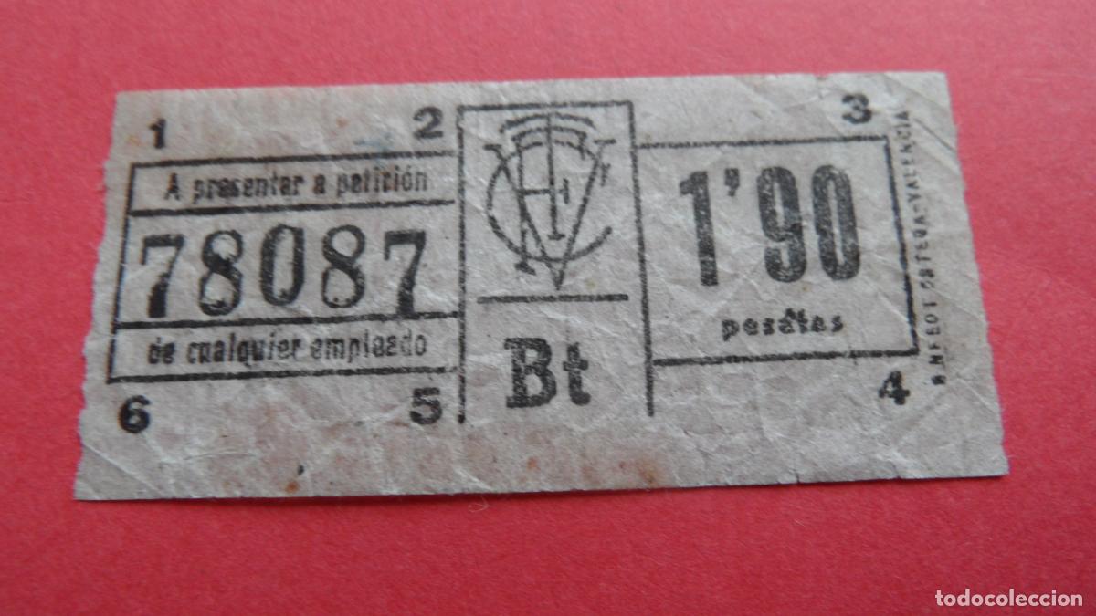 Colecionismos Bilhetes de Transporte: REF: VAL01 - VALENCIA - COMPA&Ntilde;&Iacute;A TRANVIA FERROCARRIL - CAPICUA 78087 LEEINTERIOR