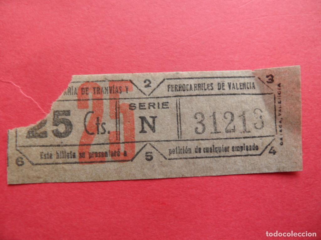 Collectables Transport Tickets: BILLETE CAPICUA COMPA&Ntilde;IA DE TRANVIAS Y FERROCARRILES DE VALENCIA - 31213
