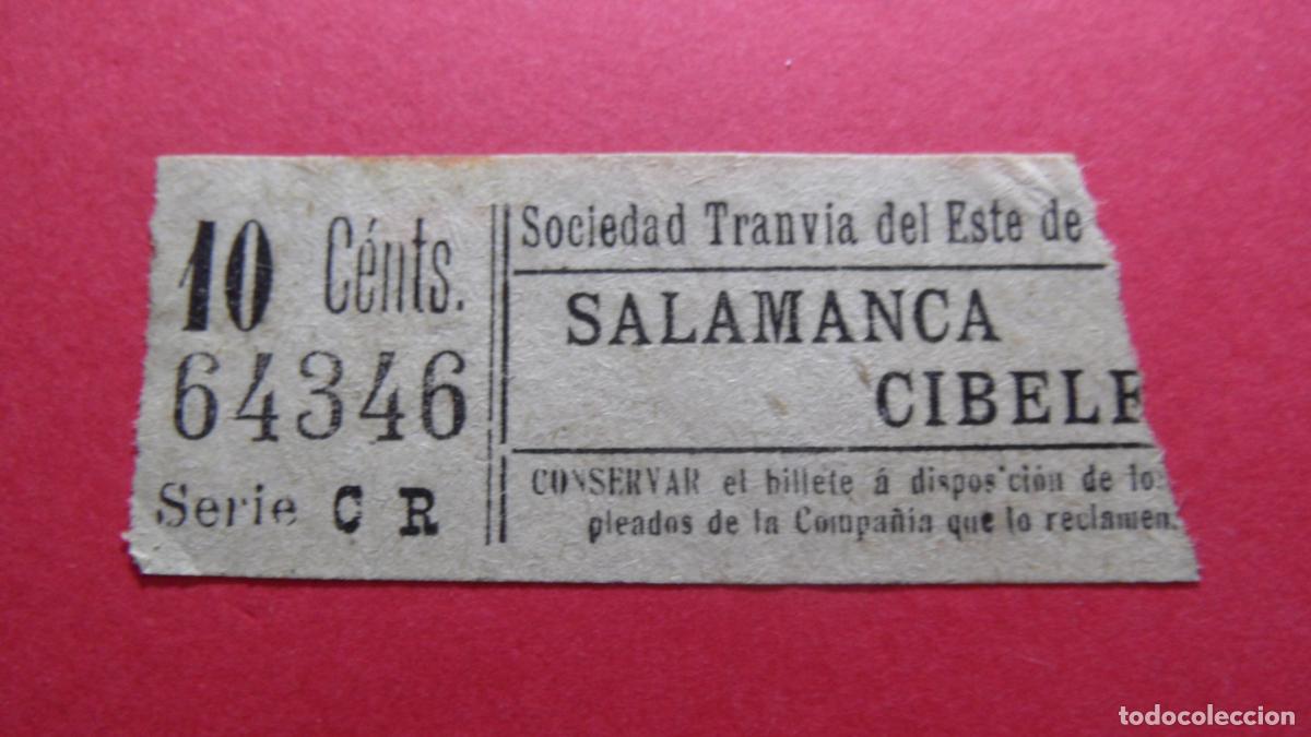 Coleccionismo Billetes de transporte: REF: TRMAD_ESTE - SOCIEDAD TRANV&Iacute;A DEL ESTE DE MADRID - MADRID - CAPICUA 64346 - LEER INTERIOR