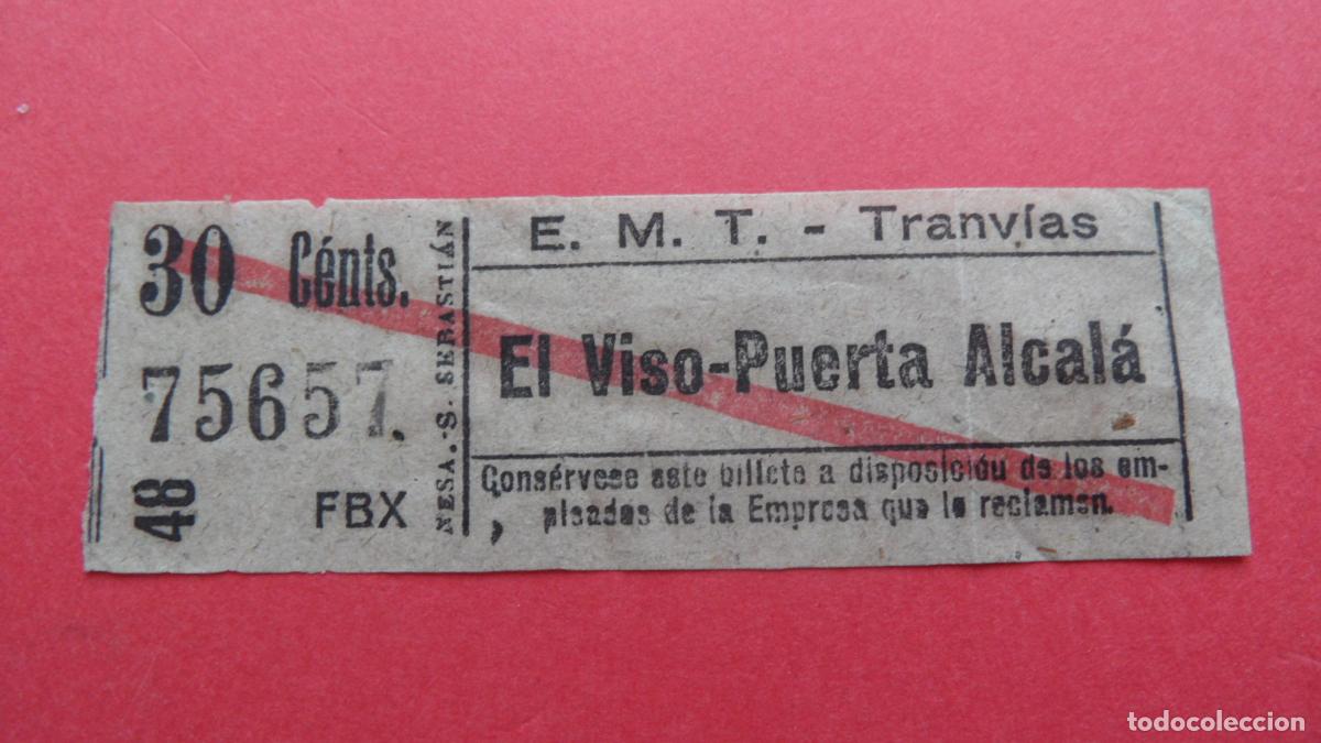 Collectables Transport Tickets: REF: TRMAD_EMT_TRAN - EMPRESA MUNICIPAL DE TRANSPORTE TRANV&Iacute;AS - MADRID - 75657 CAPICUA LEE INTERIOR
