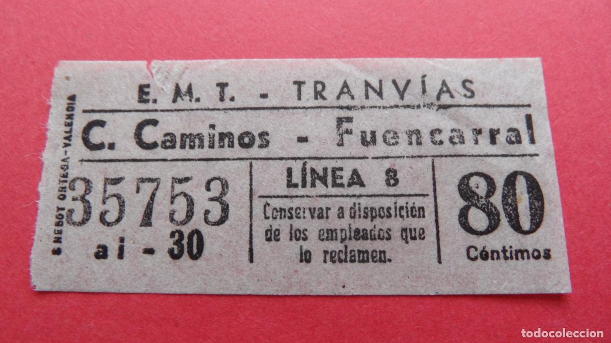Collectables Transport Tickets: REF: TRMAD_EMT_TRAN - EMPRESA MUNICIPAL DE TRANSPORTE TRANV&Iacute;AS - MADRID - 35753 CAPICUA LEE INTERI