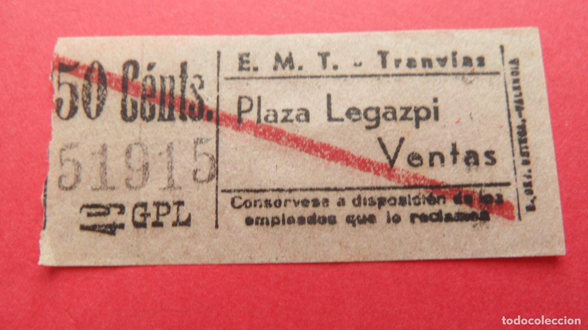 Collectables Transport Tickets: REF: TRMAD_EMT_TRAN - EMPRESA MUNICIPAL DE TRANSPORTE TRANV&Iacute;AS - MADRID - 51915 CAPICUA LEE INTERI