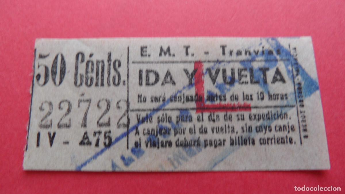 Collectionnisme Billets de transport: REF: TRMAD_EMT_TRAN - EMPRESA MUNICIPAL DE TRANSPORTE TRANV&Iacute;AS - MADRID - 22722 CAPICUA LEE INTERI
