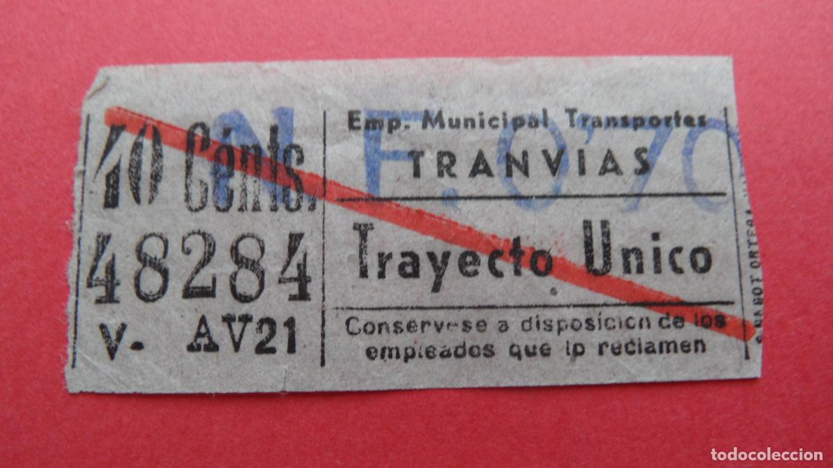 Collectionnisme Billets de transport: REF: TRMAD_EMT_TRAN - EMPRESA MUNICIPAL DE TRANSPORTE TRANV&Iacute;AS - MADRID - 48284 CAPICUA LEE INTERI