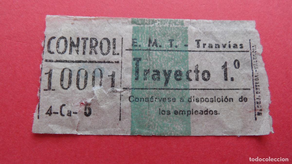 Collectionnisme Billets de transport: REF: TRMAD_EMT_TRAN - EMPRESA MUNICIPAL DE TRANSPORTE TRANV&Iacute;AS - MADRID - 10001 CAPICUA LEE INTERI