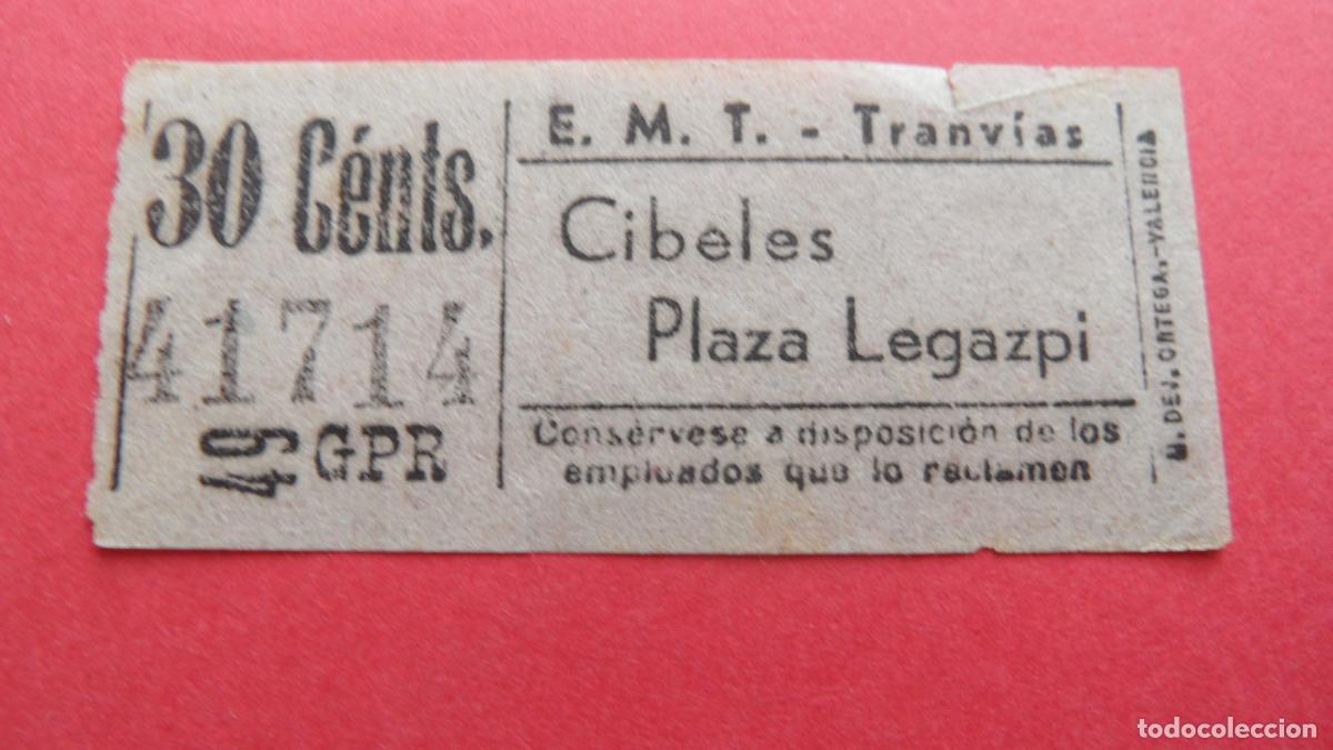 Collectionnisme Billets de transport: REF: TRMAD_EMT_TRAN - EMPRESA MUNICIPAL DE TRANSPORTE TRANV&Iacute;AS - MADRID - 41714 CAPICUA LEE INTERI