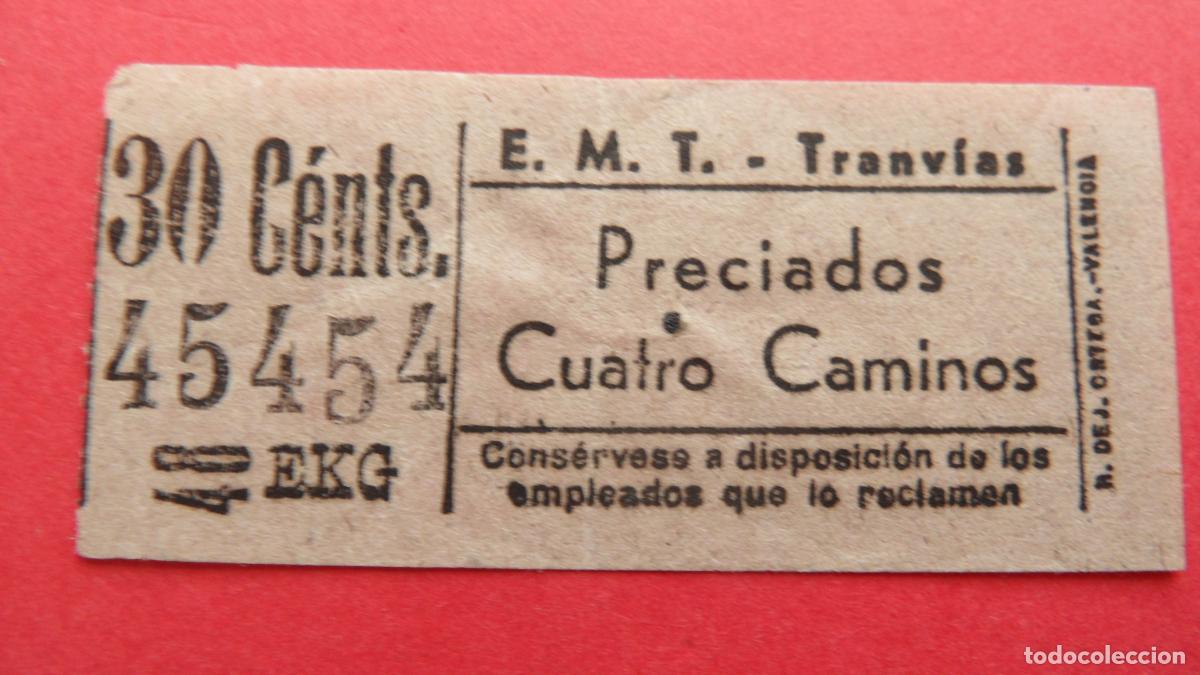 Collectionnisme Billets de transport: REF: TRMAD_EMT_TRAN - EMPRESA MUNICIPAL DE TRANSPORTE TRANV&Iacute;AS - MADRID - 45454 CAPICUA LEE INTERI