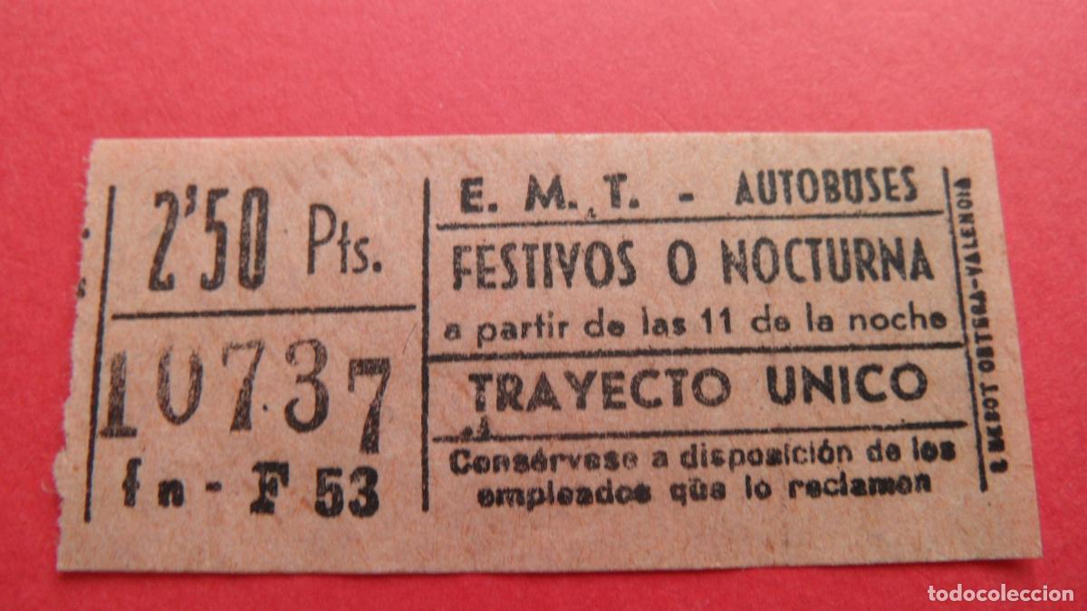 Collectionnisme Billets de transport: REF: TRMAD_EMT_AUTO E.M.T. EMPRESA MUNICIPAL DE TRANSPORTE AUTOBUSES MADRID LEEINTER