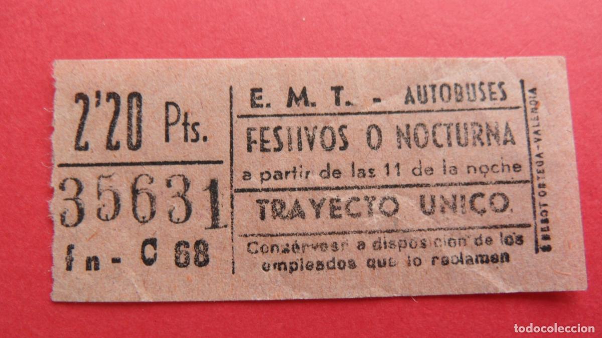 Collectionnisme Billets de transport: REF: TRMAD_EMT_AUTO E.M.T. EMPRESA MUNICIPAL DE TRANSPORTE AUTOBUSES MADRID LEEINTER