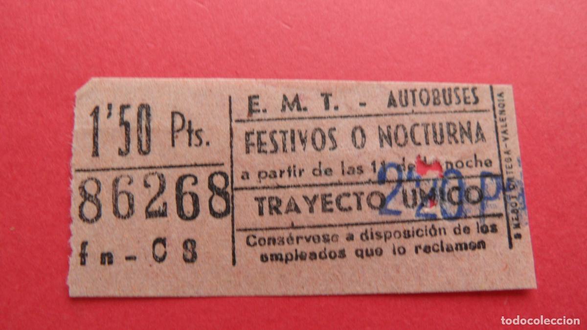 Collectionnisme Billets de transport: REF: TRMAD_EMT_AUTO E.M.T. EMPRESA MUNICIPAL DE TRANSPORTE AUTOBUSES MADRID 86268 CAPICUALEEINTER
