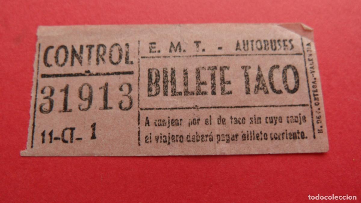 Collectionnisme Billets de transport: REF: TRMAD_EMT_AUTO E.M.T. EMPRESA MUNICIPAL DE TRANSPORTE AUTOBUSES MADRID 31913 CAPICUA LEEINTER