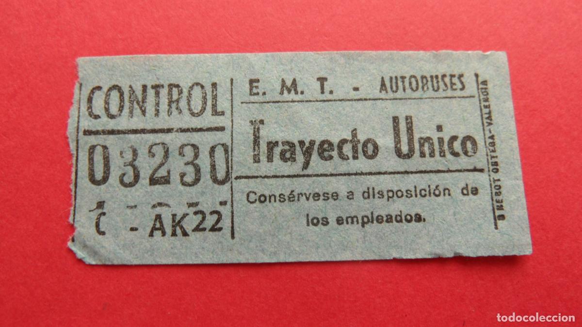 Collectionnisme Billets de transport: REF: TRMAD_EMT_AUTO E.M.T. EMPRESA MUNICIPAL DE TRANSPORTE AUTOBUSES MADRID 03230 CAPICUA LEEINTER