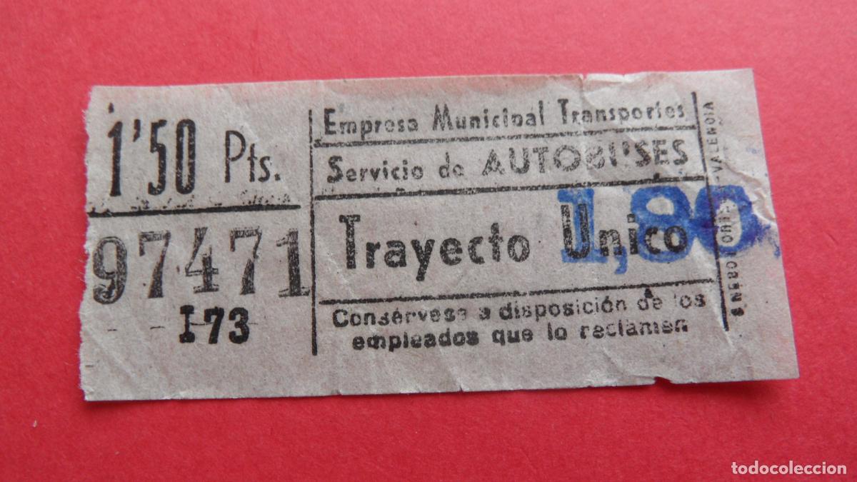 Collectables Transport Tickets: REF: TRMAD_EMT_AUTO E.M.T. EMPRESA MUNICIPAL DE TRANSPORTE AUTOBUSES MADRID LEEINTER