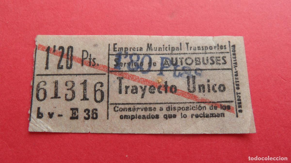 Collectables Transport Tickets: REF: TRMAD_EMT_AUTO E.M.T. EMPRESA MUNICIPAL DE TRANSPORTE AUTOBUSES MADRID 61616 CAPICUA LEEINTER